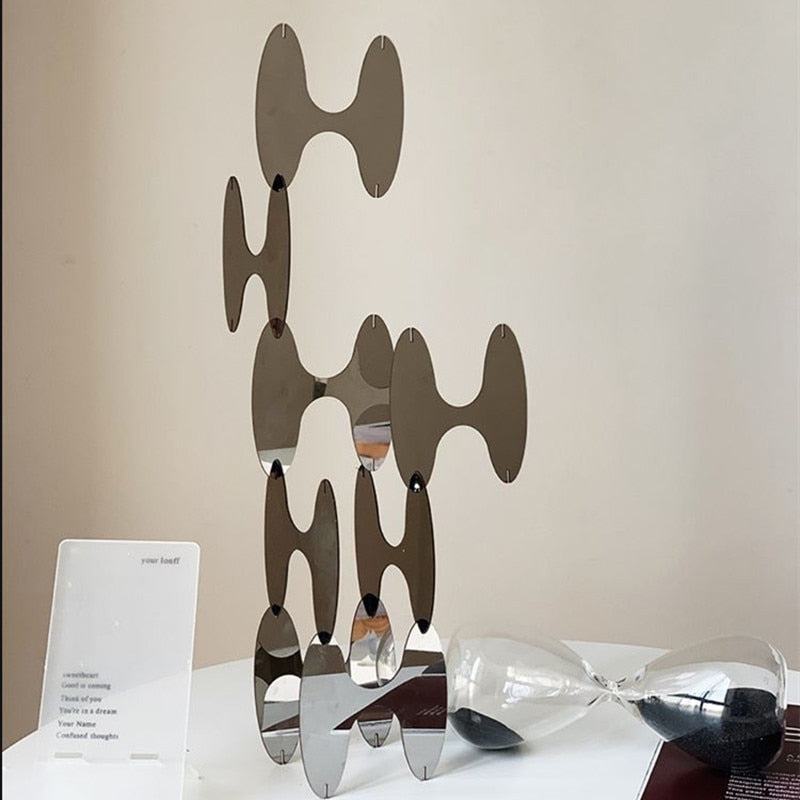 Acrylic Mirror Geometric Ornaments