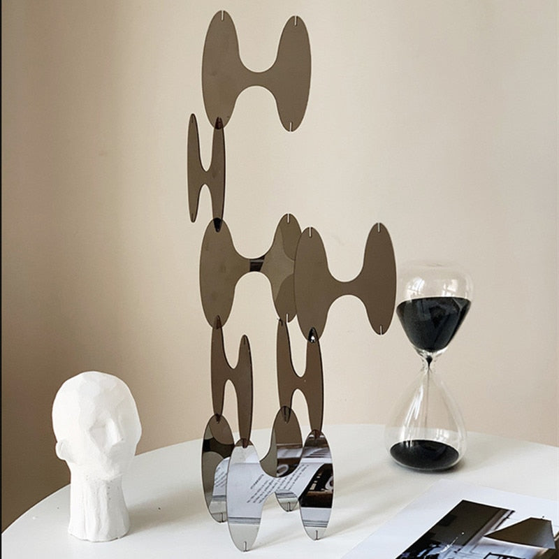 Acrylic Mirror Geometric Ornaments