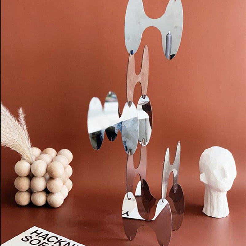 Acrylic Mirror Geometric Ornaments