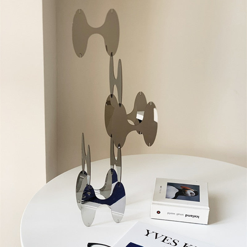 Acrylic Mirror Geometric Ornaments