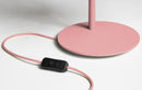 Round Pink Iron Table Lamp Cord 