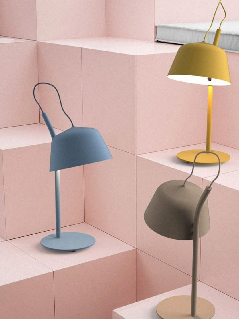 Round Colorful Iron Table Lamp
