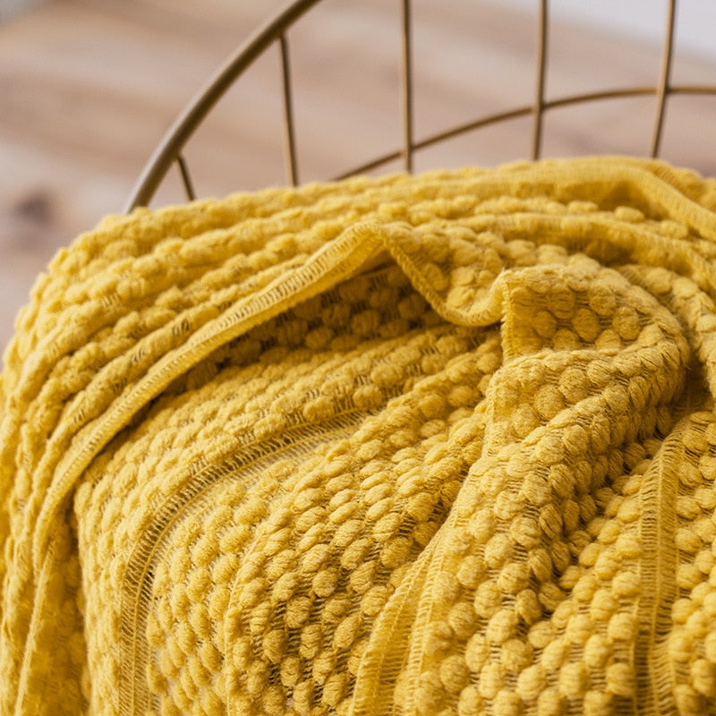 Modern Knit Throw Blanket