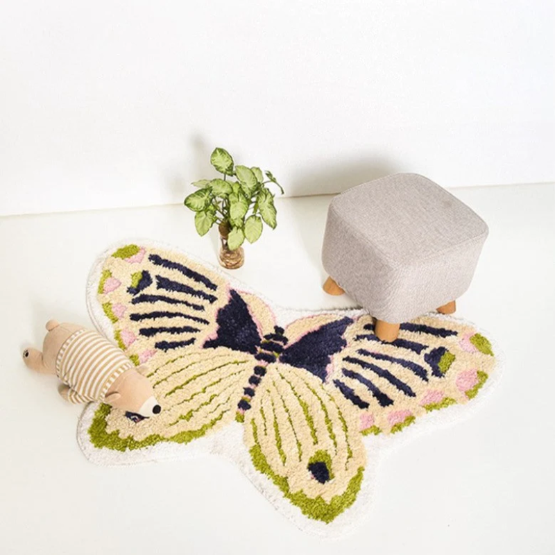 Naturestep Rug Butterfly Monarch Butterfly Area Rug & Bath Mat – Letifly Lights & Decor