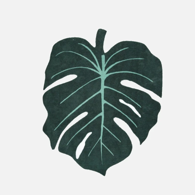 monstera plant rug Monstera Leaf Luxury Area Rug – Letifly Lights & Decor