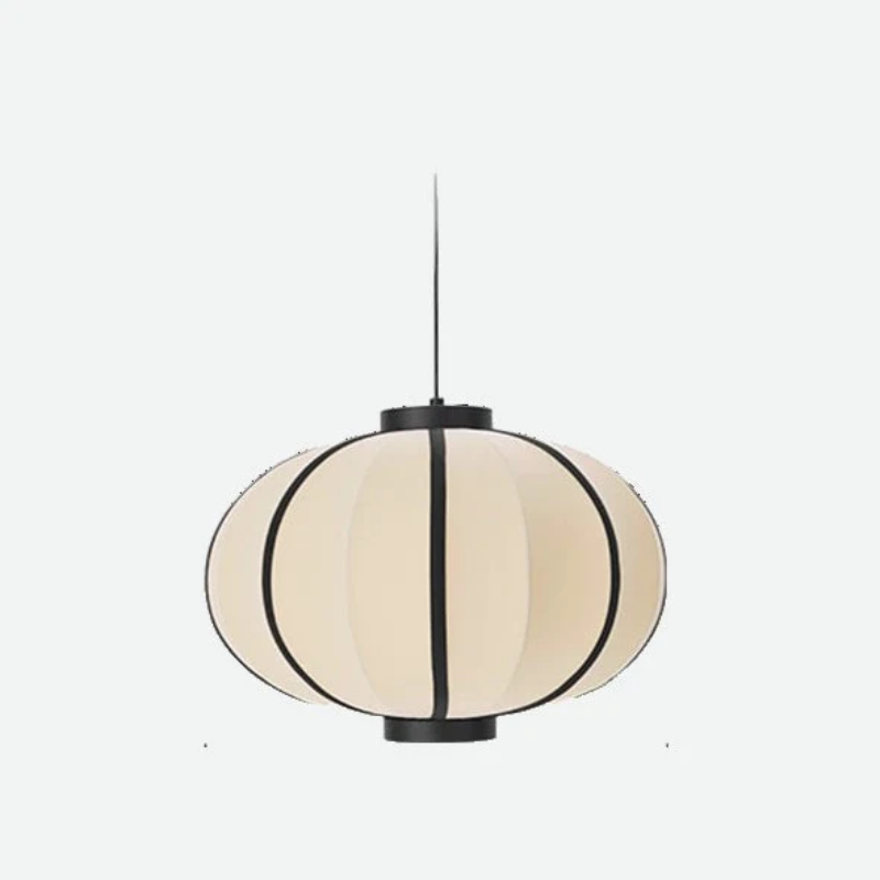 White Fabric Cloth Material Pendant Lamp 