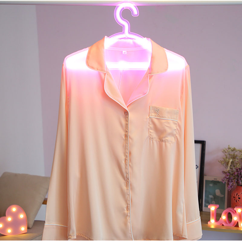 neon usb LED light pink  clothes hanger