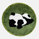 Round plush rug panda bunny fluffy cozy durable bedroom floor mat home décor
