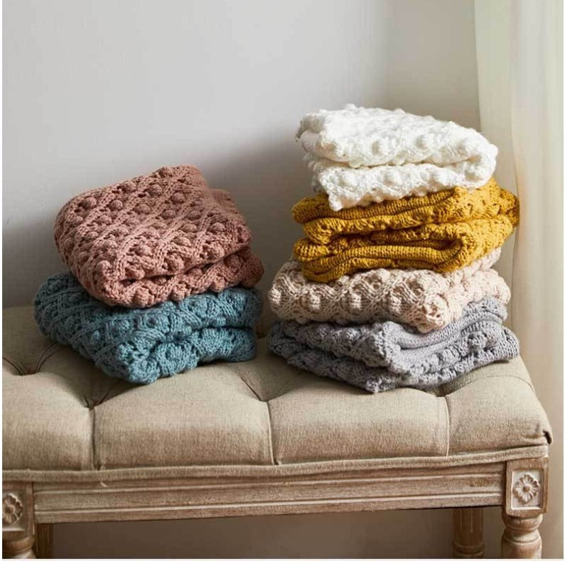 Vintage Cotton Crochet Knit Pillow Cover