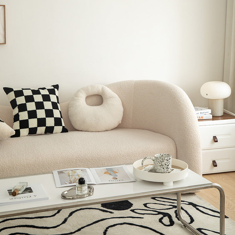 Pillows in Black and White Cushion Geometric Shape for Living Room