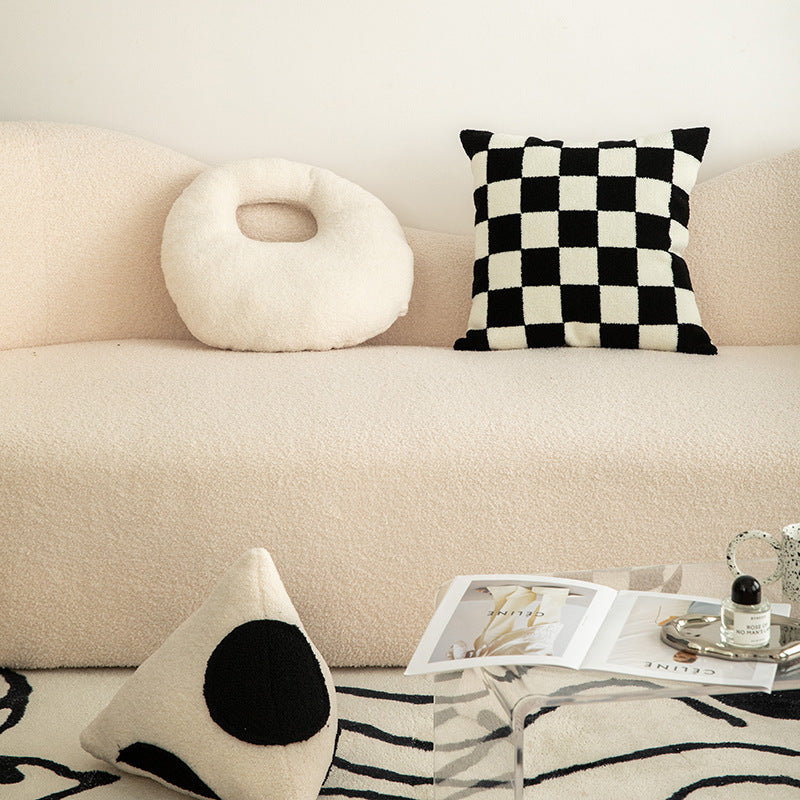 Pillows in Black and White Cushion Geometric Shape for Living Room