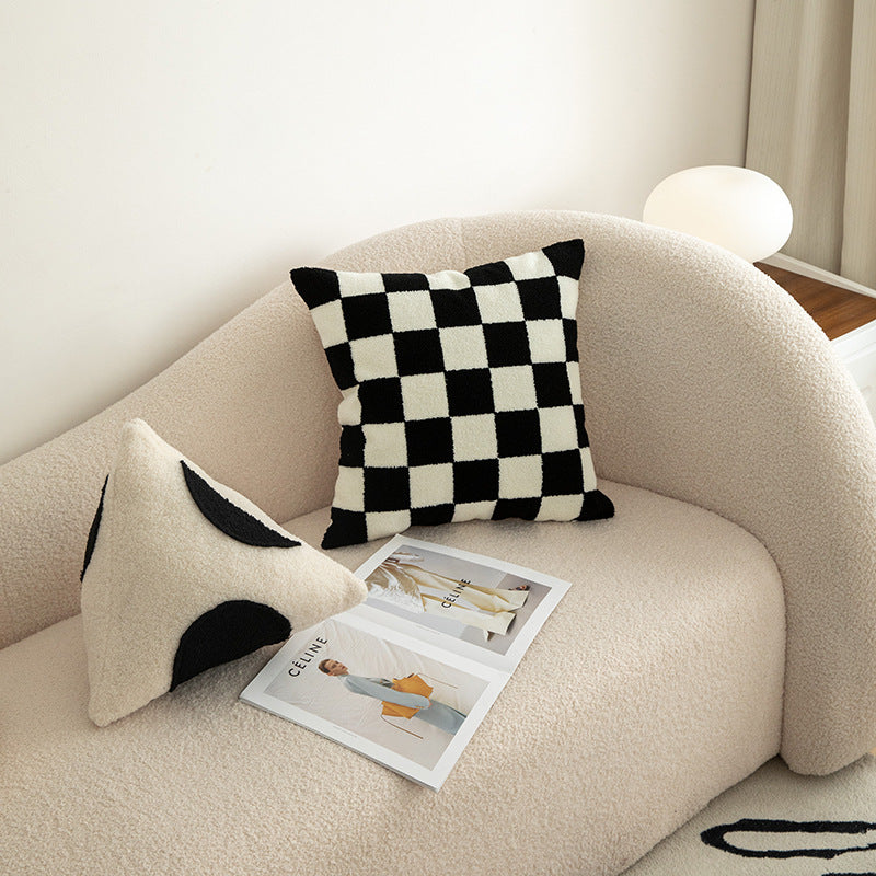 Pillows in Black and White Cushion Geometric Shape for Living Room