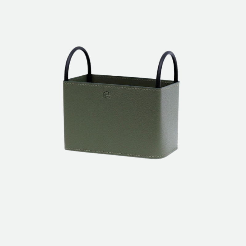 Storage Organizers in Leather Metal Small Basket Home Decorations 