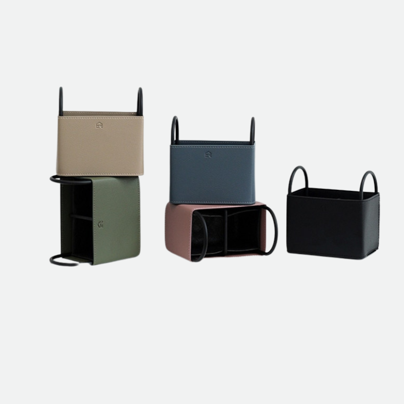 Storage Organizers in Leather Metal Small Basket Home Decorations 