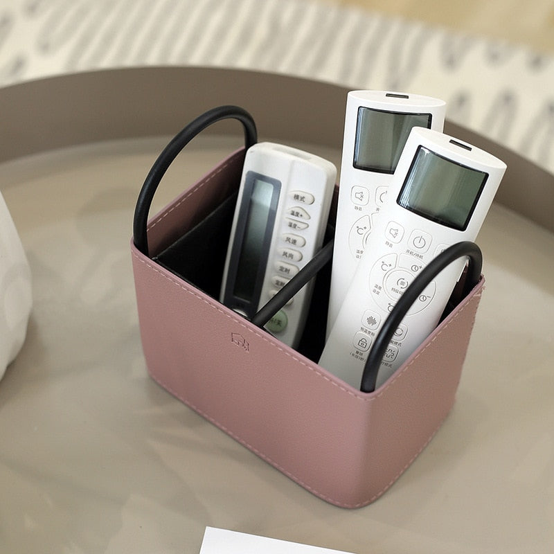 Storage Organizers in Leather Metal Small Basket Home Decorations 