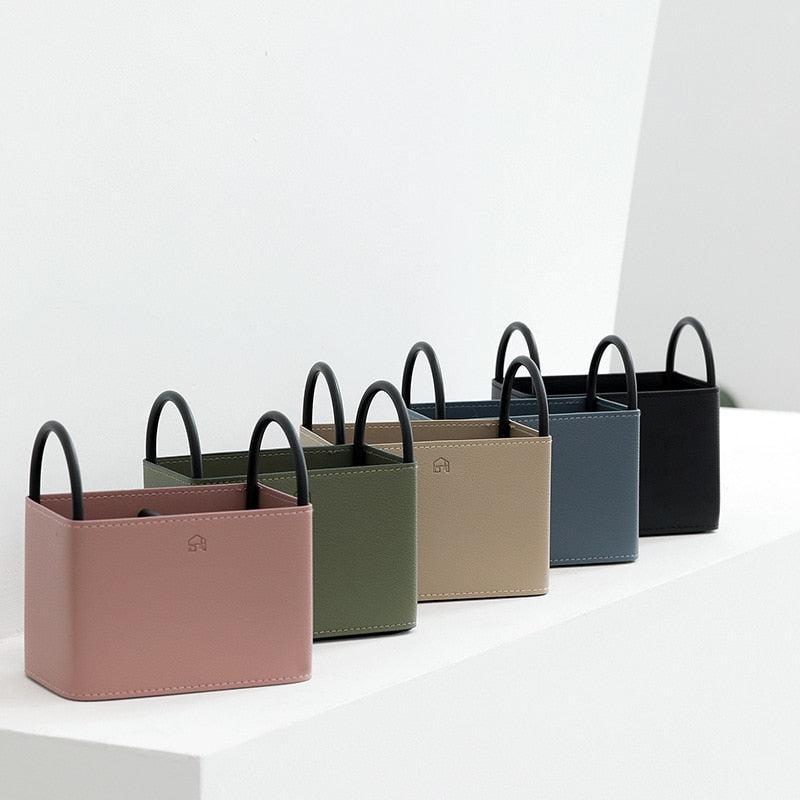 Storage Organizers in Leather Metal Small Basket Home Decorations 