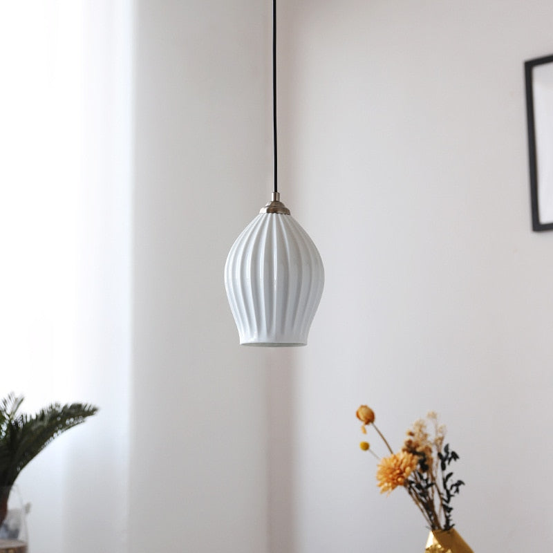Paola Ceramic Minimalist Pendant Lamp LED - LED light – Letifly Lights ...