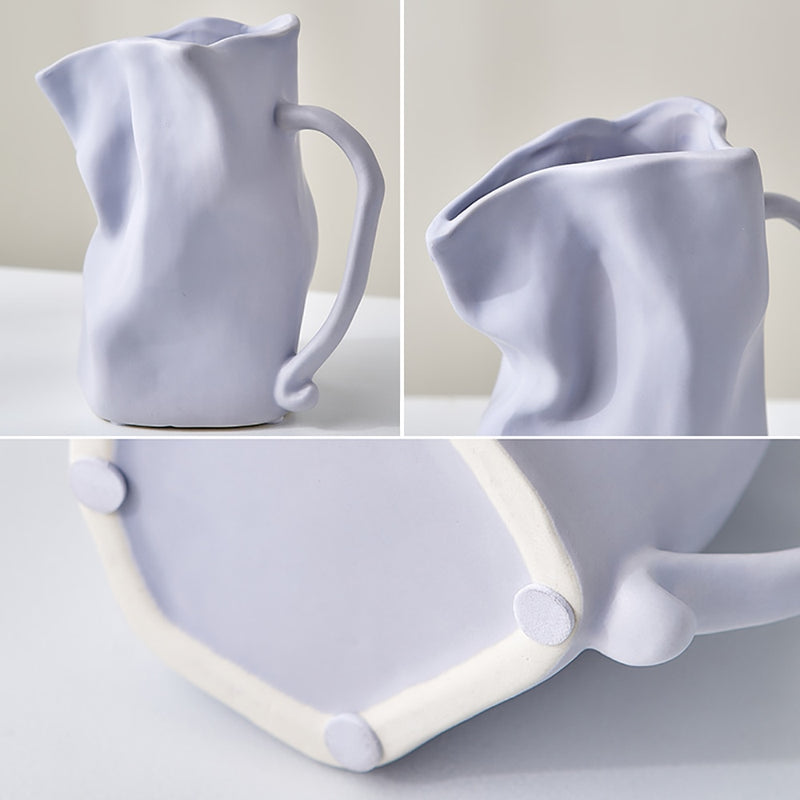 Paper Bag Whimsical Ceramic Vase