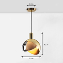 Pendant Lamp Metal Ball Industrial Decor for Kitchen Lighting
