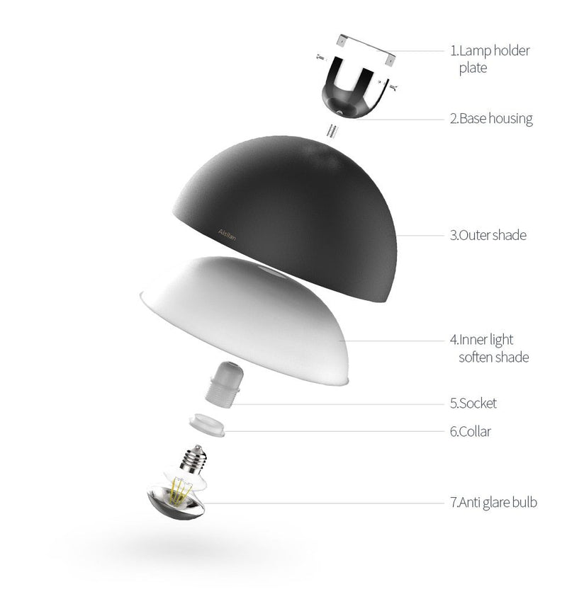 Pepper Cone LED Metal Ceiling Lamp