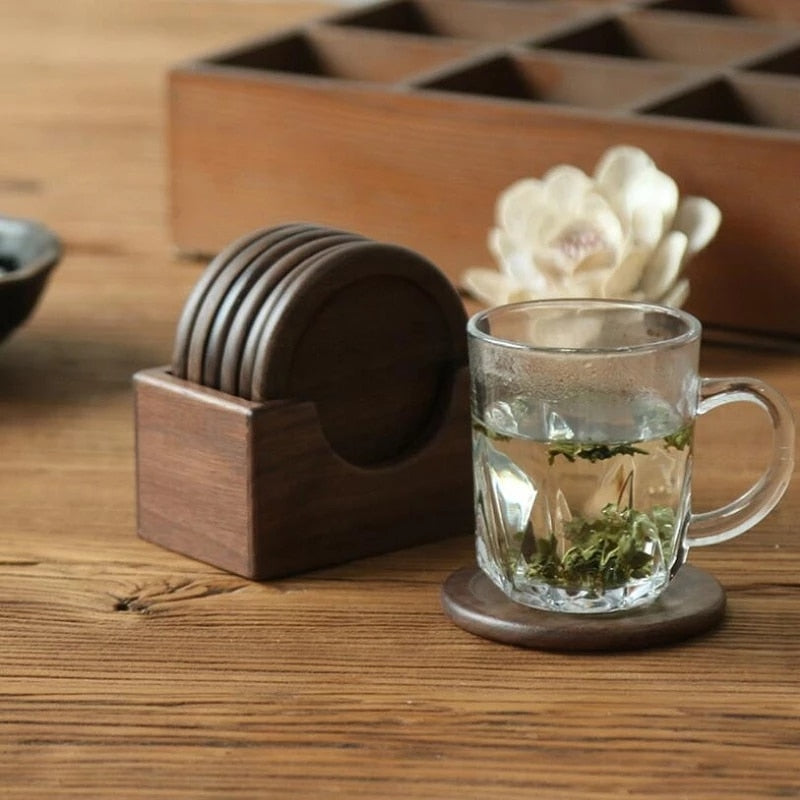 Letifly Pine Wood Coaster