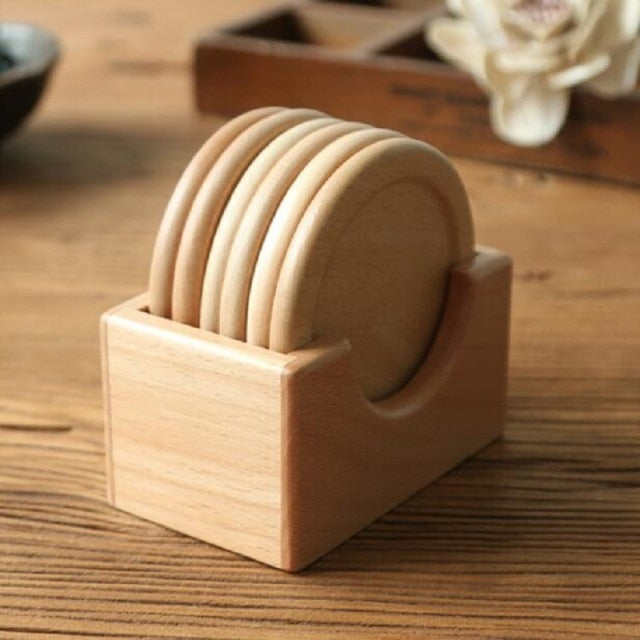 Letifly Pine Wood Coaster - Thumbnail 4
