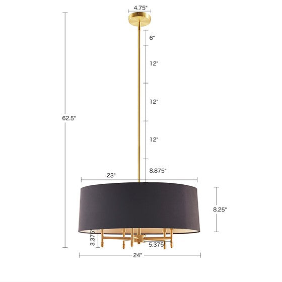 Presidio Drum Shade Chandelier