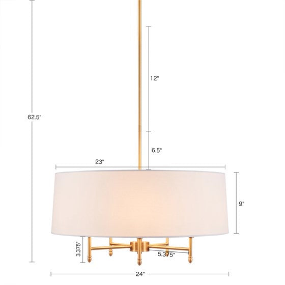 Presidio Drum Shade Chandelier