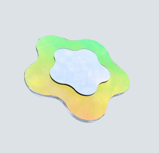 Decorative Accents Rainbow Irregular Shapes Acrylic Mirror