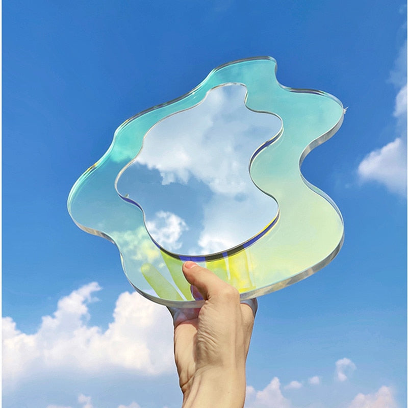Decorative Accents Rainbow Irregular Shapes Acrylic Mirror