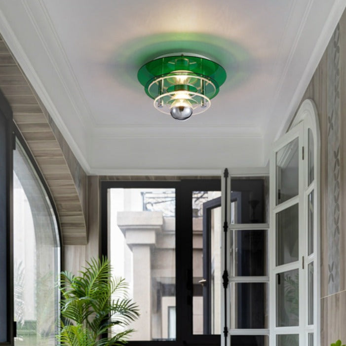 Retro Color Layers Acrylic LED Ceiling Lamp