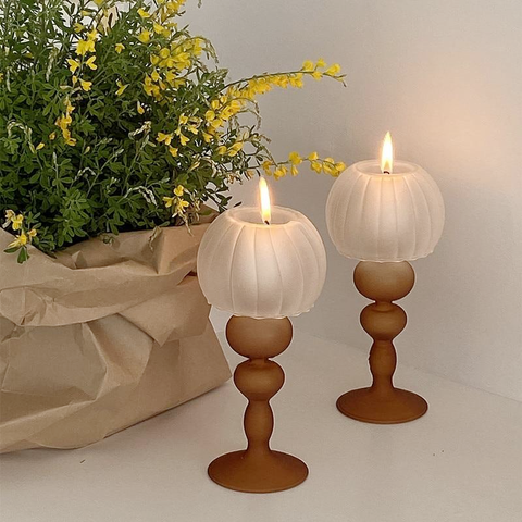 Vintage Metal Tulip Candle Holders - Etsy
