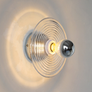 Rigged Colored Glass Disk Wall Lamp