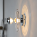 Rigged Colored Glass Disk Wall Lamp