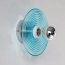 Rigged Colored Glass Disk Wall Lamp