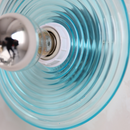 Rigged Colored Glass Disk Wall Lamp