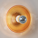 Rigged Colored Glass Disk Wall Lamp