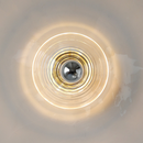 Rigged Colored Glass Disk Wall Lamp