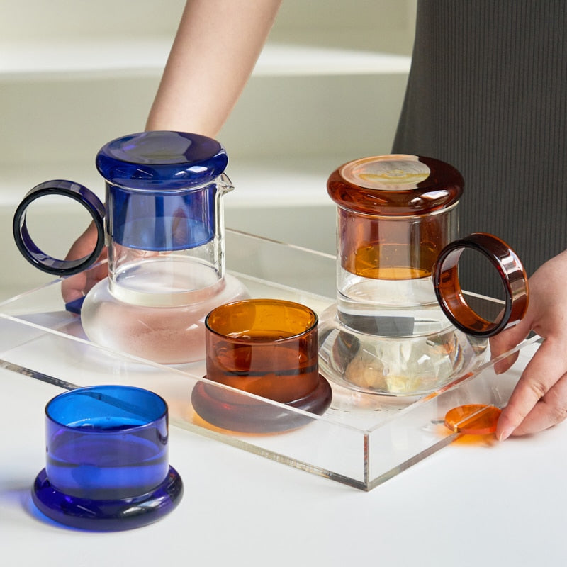 Wasserkocher-Glas-Set mit Deckel – Letifly Lights & Decor