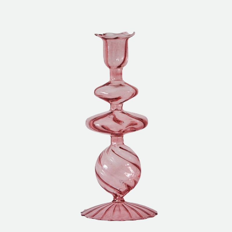 Rocco Vintage Kerzenhalter-Kollektion aus Glas – Letifly Lights & Decor