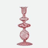 Glass Candlestick Crystal Glass Candle Holders