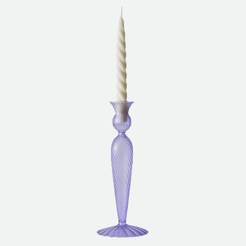 Glass Candlestick Crystal Glass Candle Holders