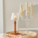 Glass Candlestick Crystal Glass Candle Holders