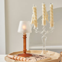 Glass Candlestick Crystal Glass Candle Holders