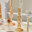 Glass Candlestick Crystal Glass Candle Holders