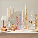 Glass Candlestick Crystal Glass Candle Holders