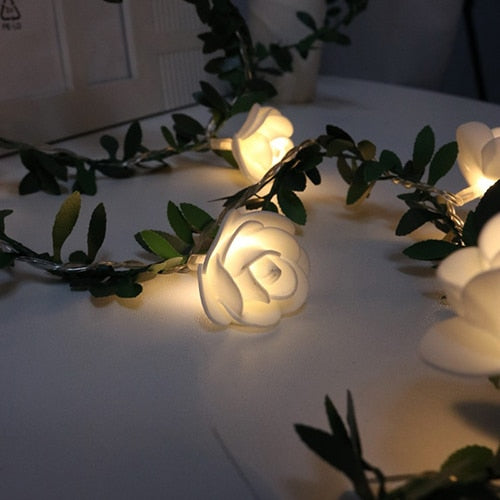 Rose Flower Battery LED String Lights LED - LED light – Letifly Lights ...