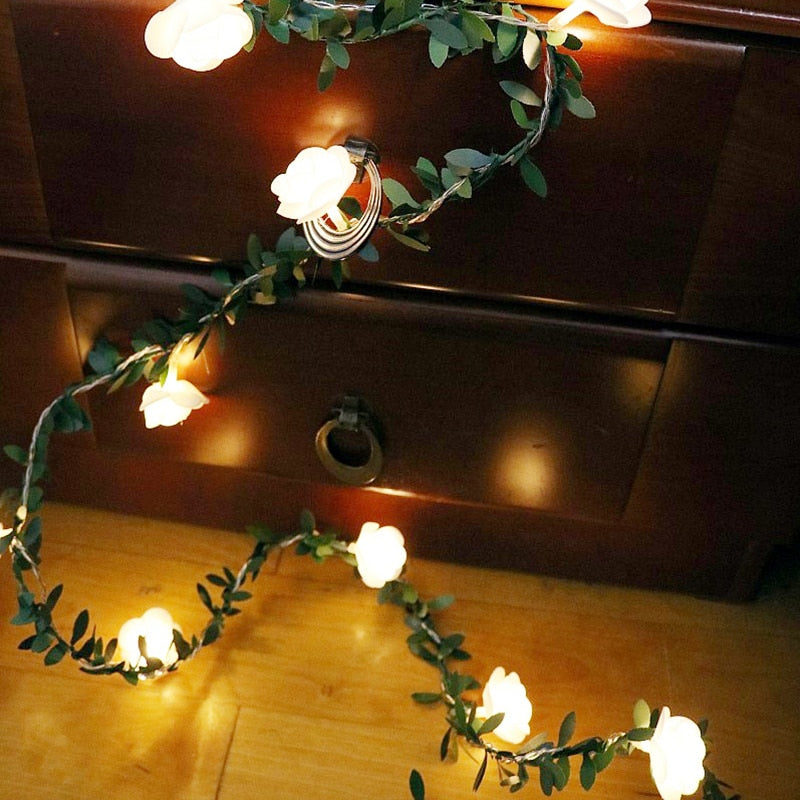 Rose Flower Battery LED String Lights LED - LED light – Letifly Lights ...