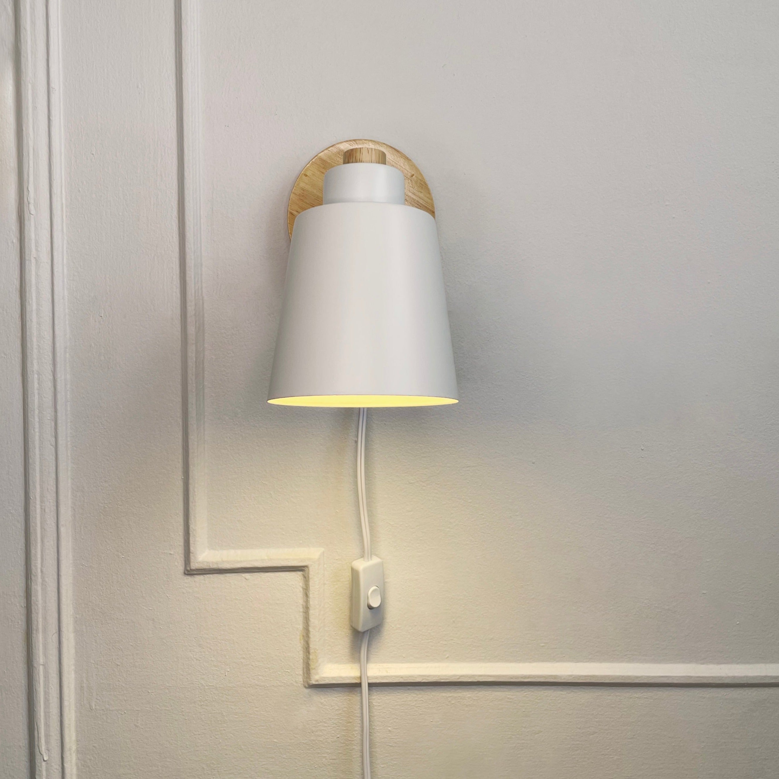 Rotating Reading Lamp with Plug - Final Sale