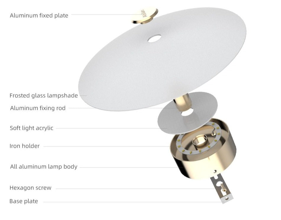 Disque Led Disque Wall Mood Lamp - LED light Elegant Modern Lighting – Letifly ...
